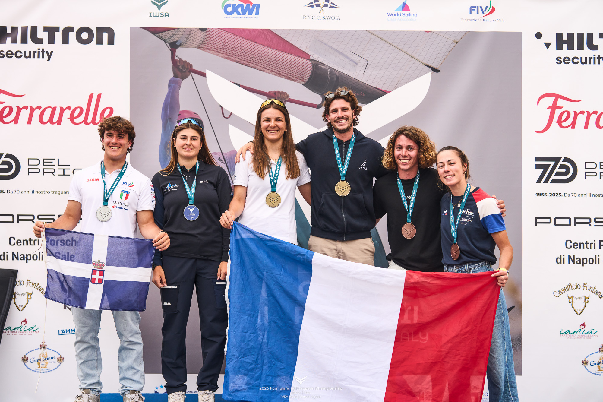 France celebrates double European gold in Naples