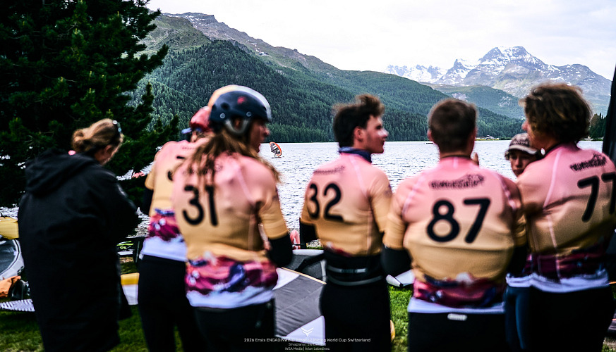 Clouds stifle maloja wind as waiting game begins in Silvaplana © IWSA media/Robert Hajduk